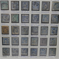 Lot de timbres de France 1849-1903 neufs et oblitérés en un album.