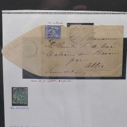 Lot de timbres de France 1849-1903 neufs et oblitérés en un album.