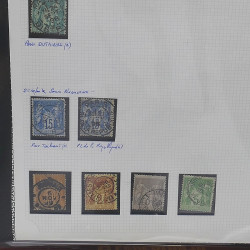 Lot de timbres de France 1849-1903 neufs et oblitérés en un album.