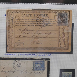 Lot de timbres de France 1849-1903 neufs et oblitérés en un album.