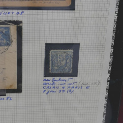 Lot de timbres de France 1849-1903 neufs et oblitérés en un album.