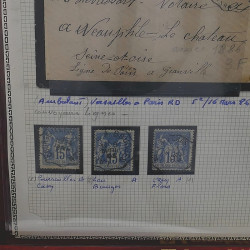 Lot de timbres de France 1849-1903 neufs et oblitérés en un album.