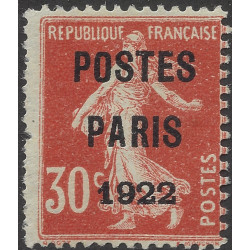 Timbre préoblitéré de France type Semeuse N°32 neuf(*).