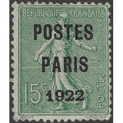 Timbre préoblitéré de France type Semeuse N°28 neuf(*).