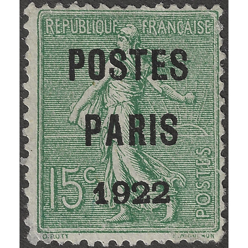 Timbre préoblitéré de France type Semeuse N°28 neuf(*).