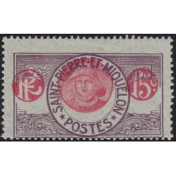 Saint Pierre et Miquelon timbre N°82Aa variété neuf**.