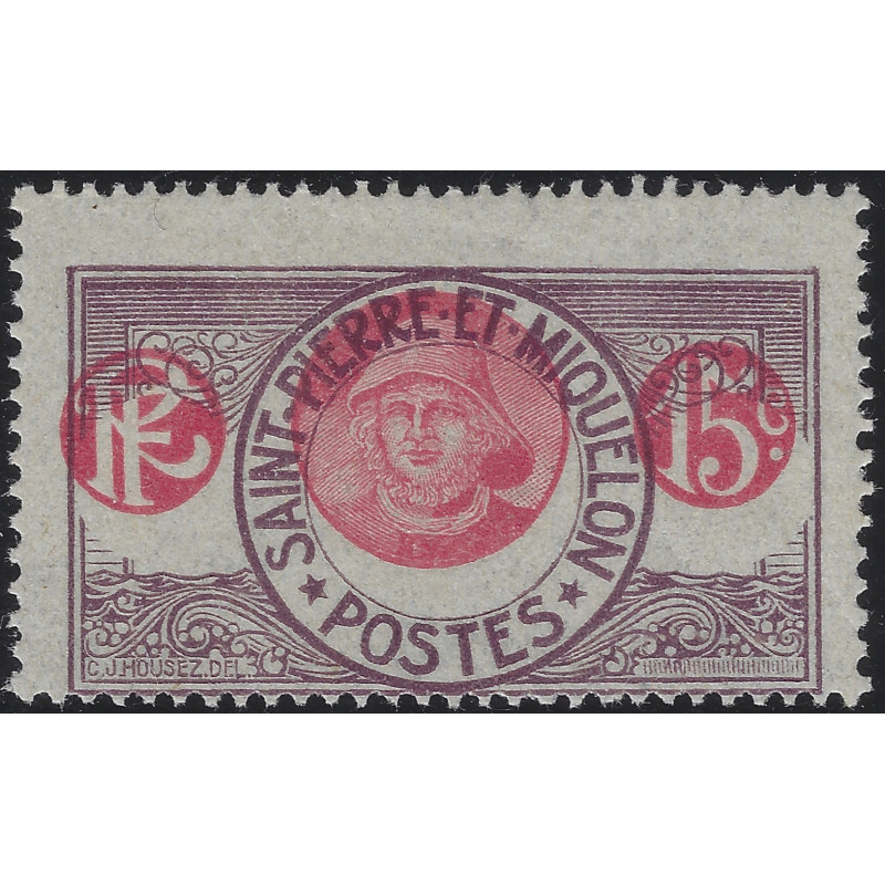 Saint Pierre et Miquelon timbre N°82Aa variété neuf**.