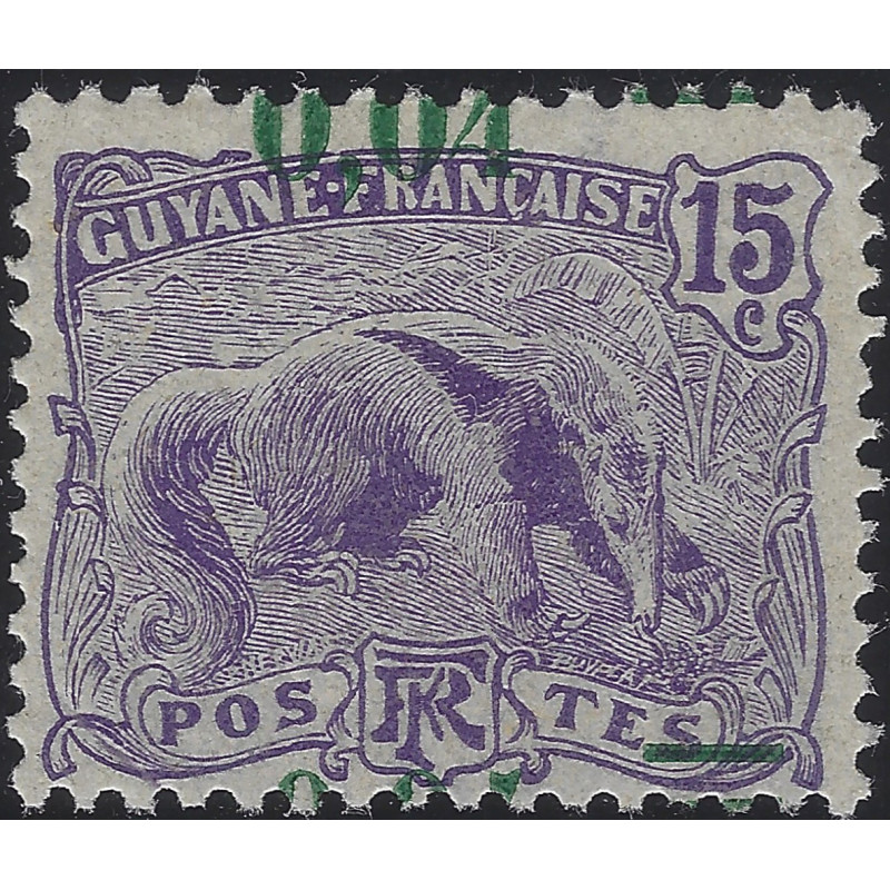 Guyane Française timbre N°93d variété neuf**.