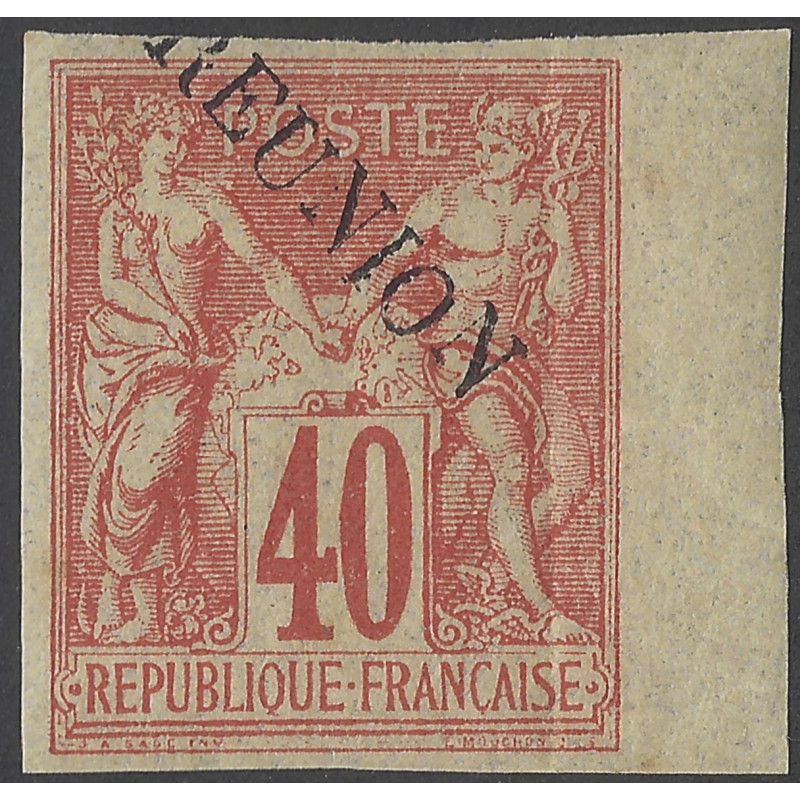 Réunion timbre N°14 bdf neuf*.