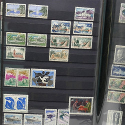 Lot de timbres de France 1860-1989 neufs et oblitérés en 3 albums.
