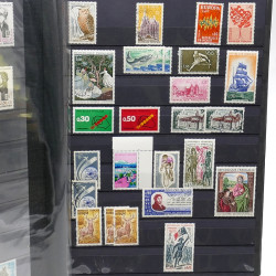 Lot de timbres de France 1860-1989 neufs et oblitérés en 3 albums.