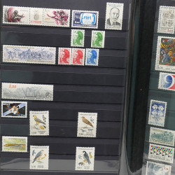 Lot de timbres de France 1860-1989 neufs et oblitérés en 3 albums.