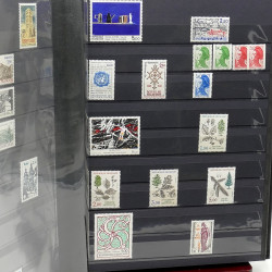 Lot de timbres de France 1860-1989 neufs et oblitérés en 3 albums.