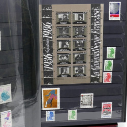 Lot de timbres de France 1860-1989 neufs et oblitérés en 3 albums.