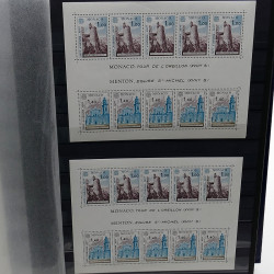 Lot de timbres de Monaco 1971-2004 neufs en 2 albums.
