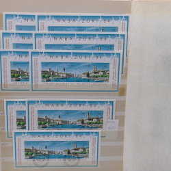 Fin de stock de blocs et feuillets de timbres de Suisse en un album.