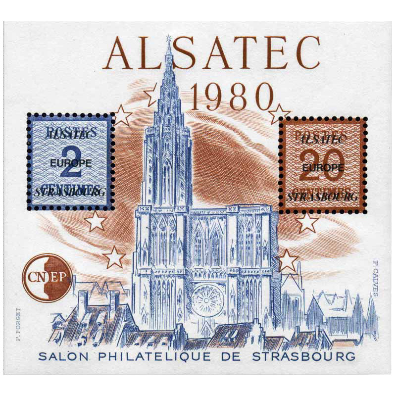 Bloc C.N.E.P. N°1 Alsatec 1980 neuf**.