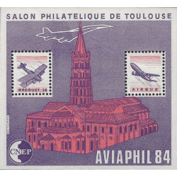 Bloc C.N.E.P. N°5A Aviaphil 1984 variété neuf**.