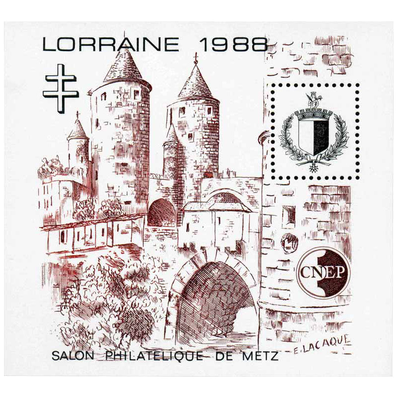 Bloc C.N.E.P. N°9 Lorraine 1988 neuf**.