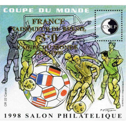 Bloc C.N.E.P. N°27 Coupe du monde 1998 surchargé or neuf**.