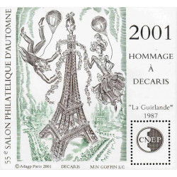 Bloc C.N.E.P. N°34 Hommage à Decaris 2001 neuf**.
