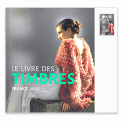 Livre des timbres de France de l'année 2021.