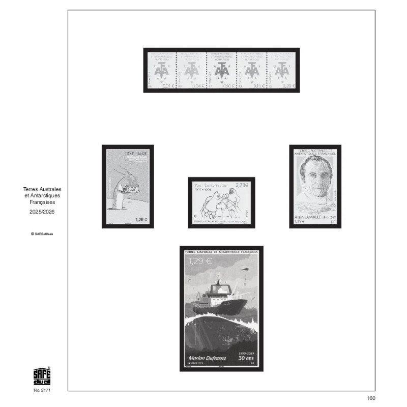 Feuilles préimprimées Safe-dual T.A.A.F. 2025.