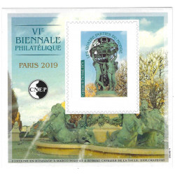 Bloc C.N.E.P. N°80a Les quatre parties du monde 2019 non dentelé.