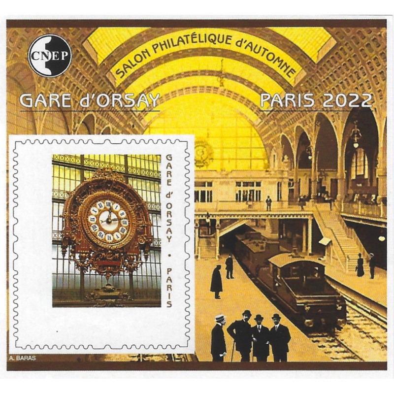 Bloc C.N.E.P. N°90a Gare d'Orsay Paris 2022 non dentelé.
