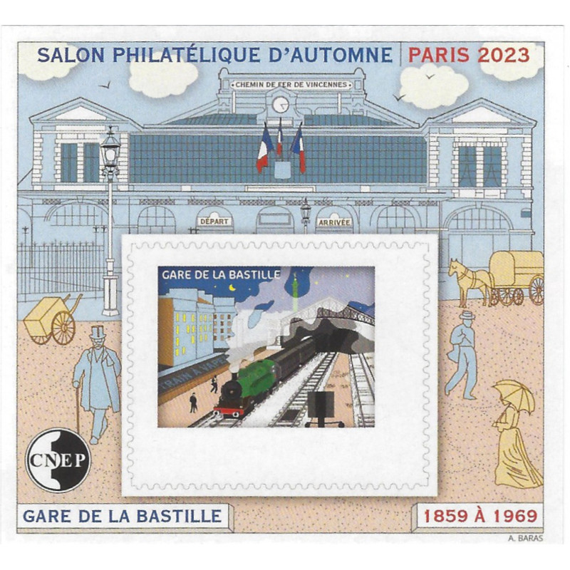Bloc C.N.E.P. N°93a Gare de Bastille 2023 non dentelé.
