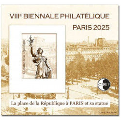 Bloc C.N.E.P. N°99a La Place de la République 2025 non dentelé.