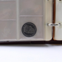 Lot de billets et monnaies du monde en 2 albums.