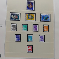 Collection timbres de Mayotte 1997-2011 neufs** complet en album Safe.
