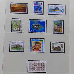 Collection timbres de Mayotte 1997-2011 neufs** complet en album Safe.