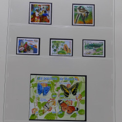 Collection timbres de Mayotte 1997-2011 neufs** complet en album Safe.
