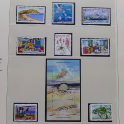 Collection timbres de Mayotte 1997-2011 neufs** complet en album Safe.