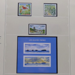 Collection timbres de Mayotte 1997-2011 neufs** complet en album Safe.