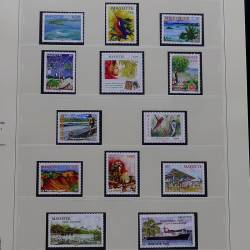 Collection timbres de Mayotte 1997-2011 neufs** complet en album Safe.
