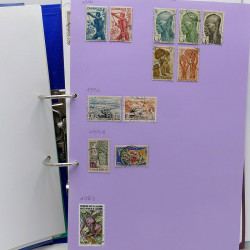 Lot de timbres France et Monde à trier en un carton.