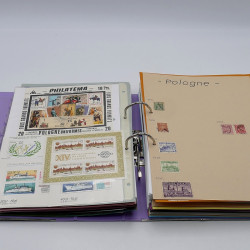 Lot massif de timbres France et Monde à trier en un carton.