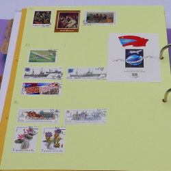 Lot massif de timbres France et Monde à trier en un carton.