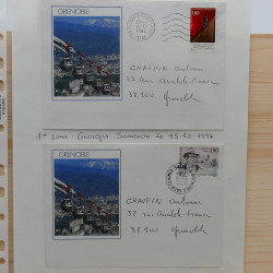 Lot de timbres France et Monde à trier en un carton.