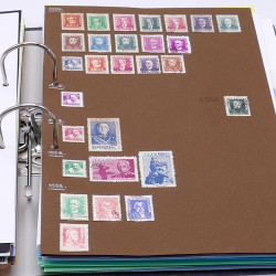 Lot de timbres France et Monde à trier en un carton.