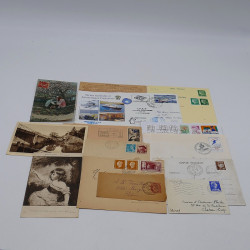 Lot massif de timbres France et Monde à trier en un carton.