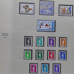 Collection timbres de Saint Pierre et Miquelon 1963-2024 neufs en 3 albums.