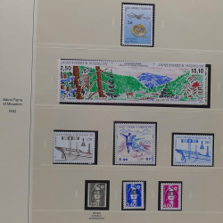 Collection timbres de Saint Pierre et Miquelon 1963-2024 neufs en 3 albums.