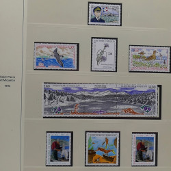 Collection timbres de Saint Pierre et Miquelon 1963-2024 neufs en 3 albums.