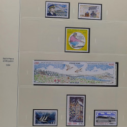 Collection timbres de Saint Pierre et Miquelon 1963-2024 neufs en 3 albums.