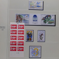 Collection timbres de Saint Pierre et Miquelon 1963-2024 neufs en 3 albums.
