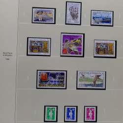 Collection timbres de Saint Pierre et Miquelon 1963-2024 neufs en 3 albums.